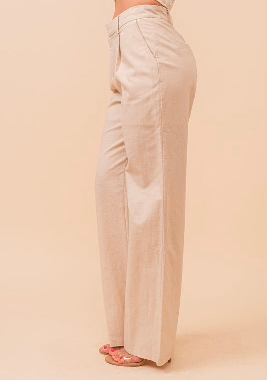 Pantalón anchos de algodón ligero