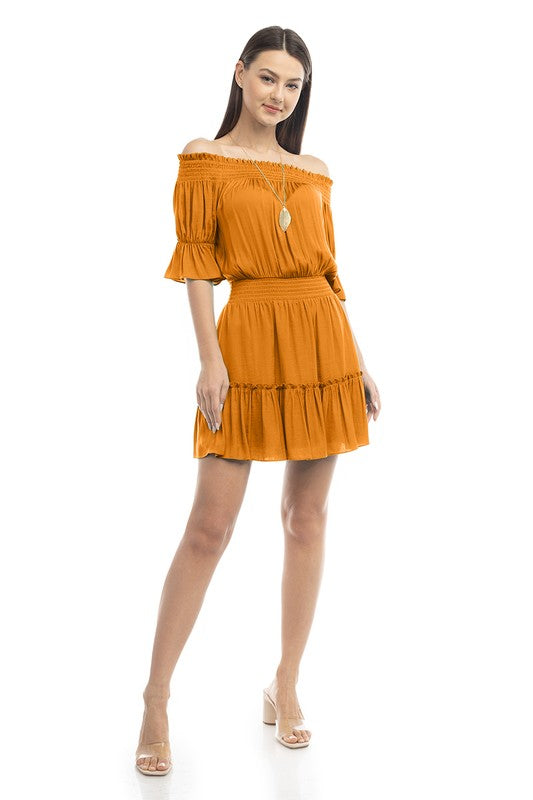 Vestido fruncido