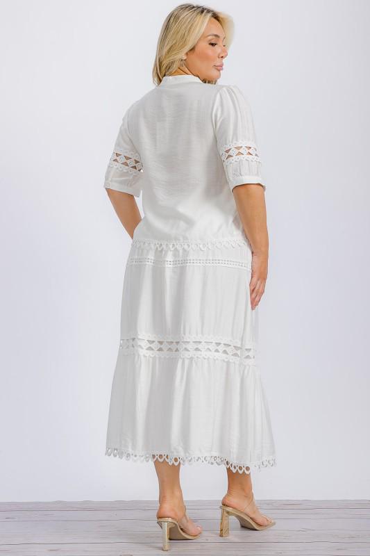 Conjunto falda larga beige