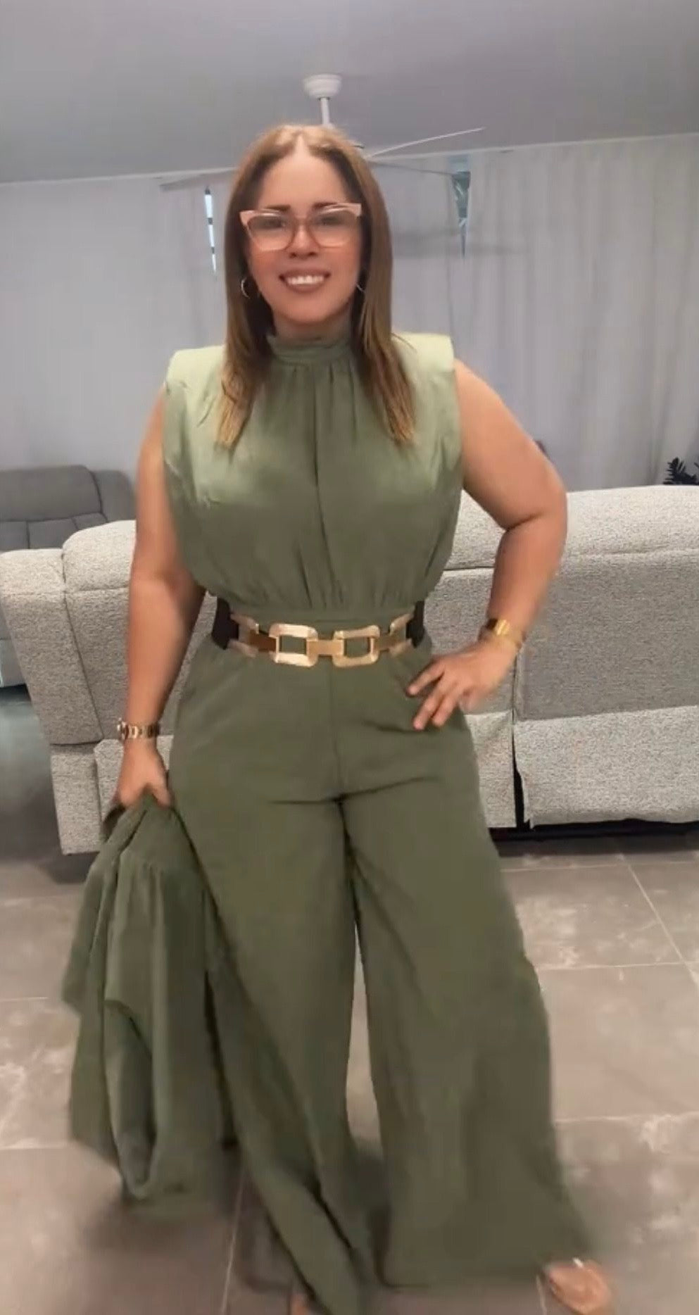 Jumpsuit cuello alto