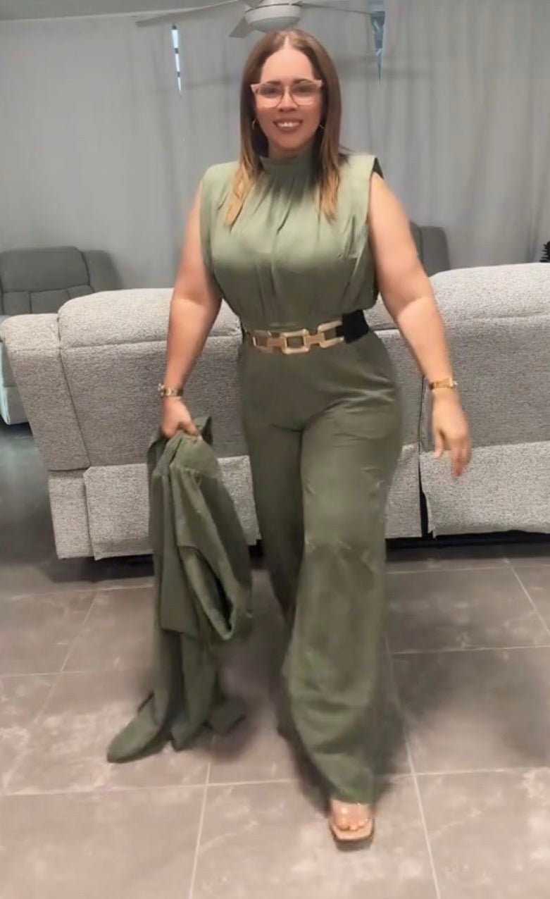 Jumpsuit cuello alto