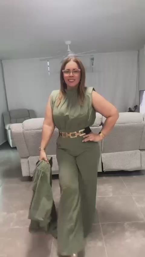 Jumpsuit cuello alto